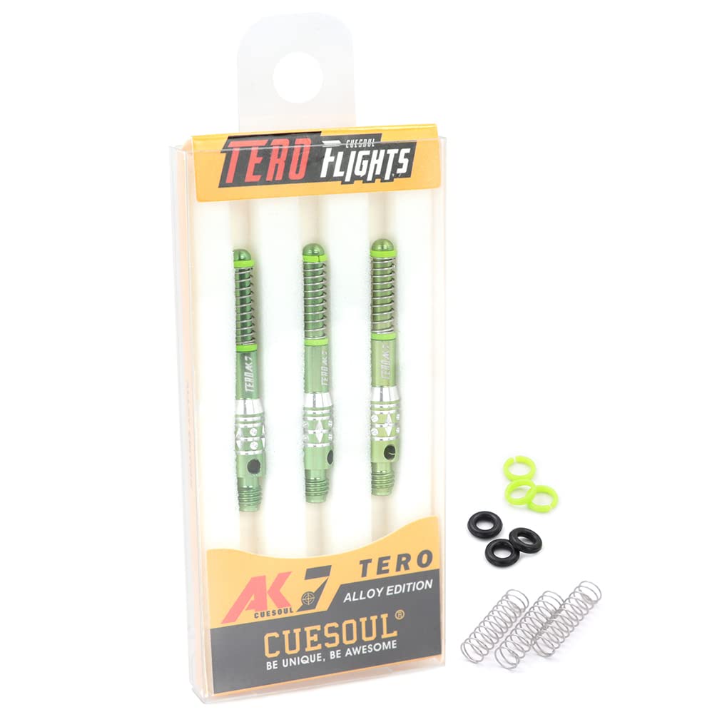 

CUESOUL TERO System AK7 Telescopic Aluminum Dart Set of 3 Built-in Shaft, - D37.2mm (CS-AK7L-3D37)