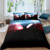 Boxing Bedding Set Red Boxing Gloves Pattern Comforter Cover Sports Theme Duvet Cover Room Pugilism Games Bedding Collection