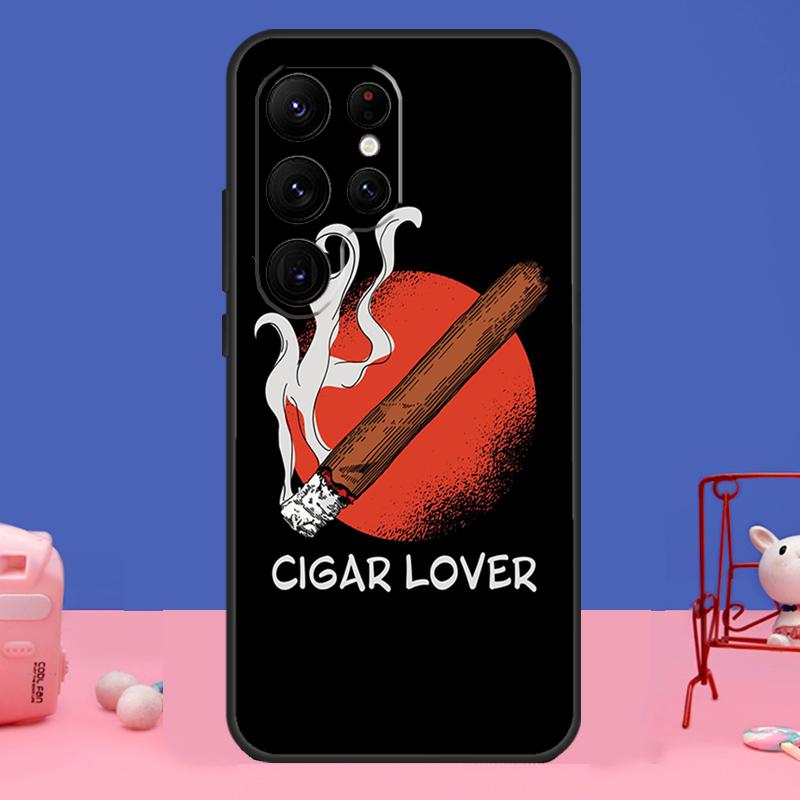 Cigar and Whiskey Case For Samsung Galaxy S24 S23 S22 Ultra S20 S21 FE Note 20 S8 S9 S10 Note 10 Plus Cover