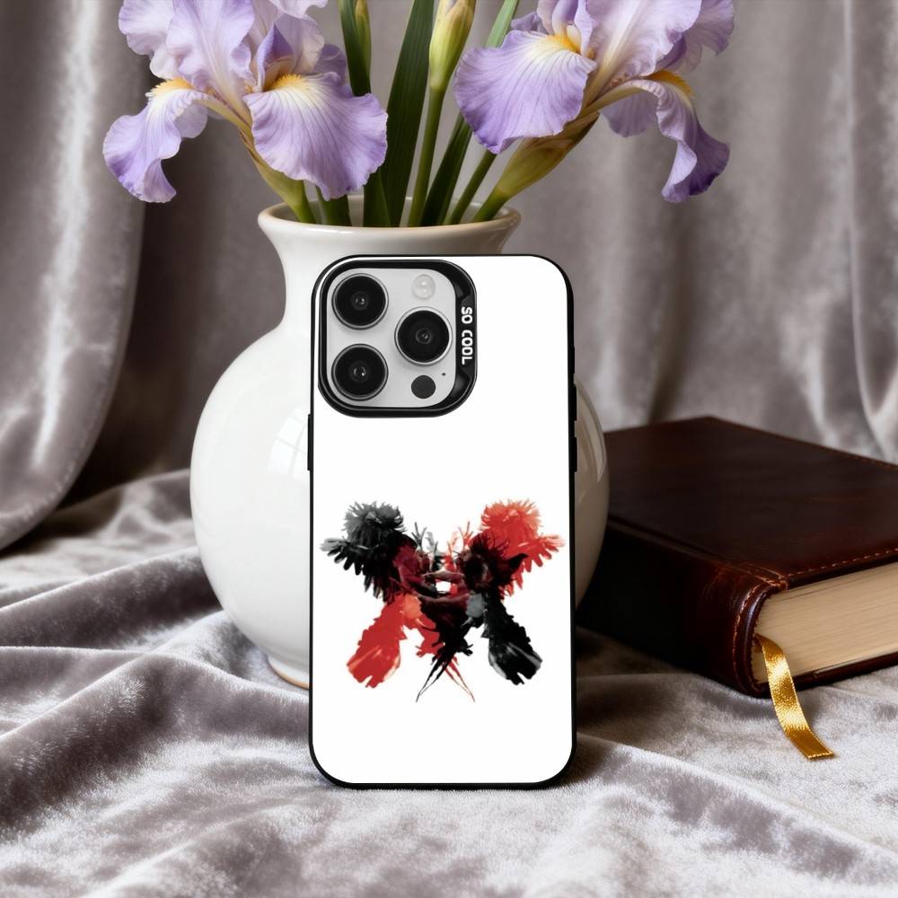 Electrifying K-Kings of Leon Band Phone Case For iPhone17,16,15,14,13,12,11 Plus,Pro Max Black Candy silver phone case
