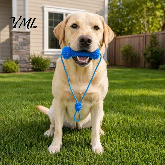 Small Medium And Large Dogs Dog Tooth Brushing Helper, Pet Dental Prop Chewable Toy, Dual-Action Canine Oral Reduce Bad Breath Care Tool for Cleaning