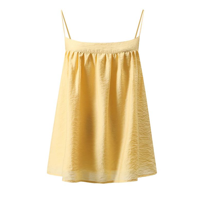 Summer new Korean imported thin strip holiday loose leisure basic versatile adjustable arc sling