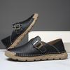 Handmade Casual Leather Shoes Moccasins Men Flats Shoes Large Size 39-48