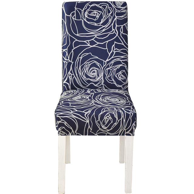 Floral Chair Covers For Dining Room Printed Stretchable Dining Chair Slipcover Washable Removable For Kitchen Hotel Restaurant