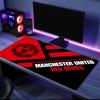 Manchester Wappen Mauspads, Gummiunterseite, Mauspads für Gamer und Bürogebrauch, Gaming Schreibtisch, Leicht zu reinigende Matte Weihnachtsgeschenke für Fans
