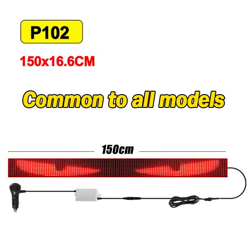 120-200cm RGB LED Car Matrix Pixel Panel Waterproof Display Screen Flexible Dynamic Demon Eyes Lamp Decorative Night Light