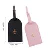 Airplane Suitcase Tag PU Luggage Tag Boarding Pass Information Card Portable Baggage Name Tags  Men