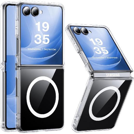 Suitable for Samsung ZFlip 20% Off Foldable Phone Case, Matte Skin-feel Magnetic Protective Cover, Zflip7 Integrated Anti-drop Transparent Case