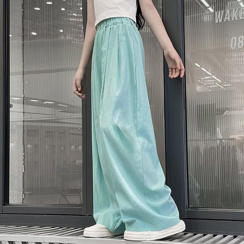 Girls' Summer Thin Pants Baby Summer Clothes Ice Silk Wide Leg Mosquito Proof Pants Yamamoto Pants