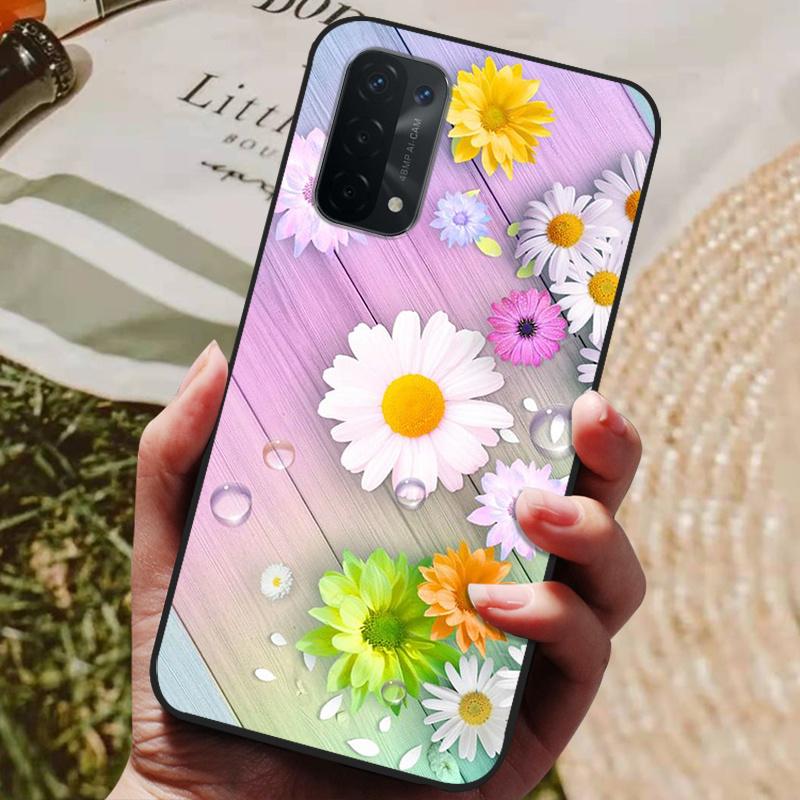 Für Oppo A54 5G Hülle Silikon Rückseite Handyhülle für Oppo A54 5G CPH2195 Hüllen Weiche Bumper Coque für OPPOA54 A 54 5G 6,5 Zoll