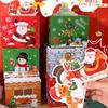 With 50pcs Transparent Bags Pull Out Christmas Money Box Merry Christmas Santa Transparent Bags Money Pulling Box DIY Snowman