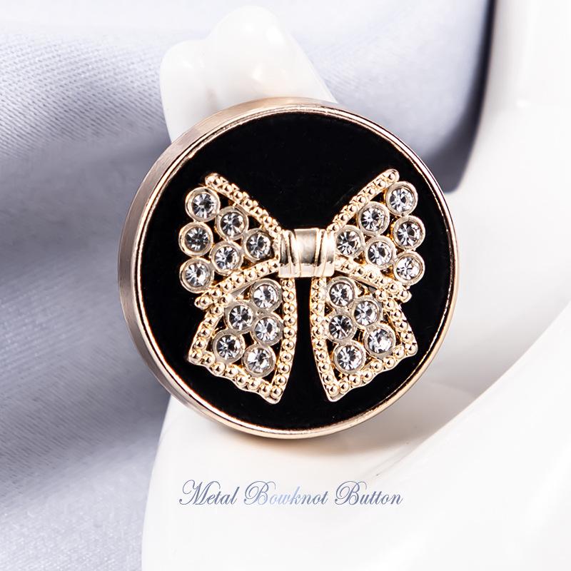 10PCS High-end Metal Coat Buttons Clothing Sweater Trench Coat High-grade Pearl Advanced Feeling Butterfly Knuckle Buttons
