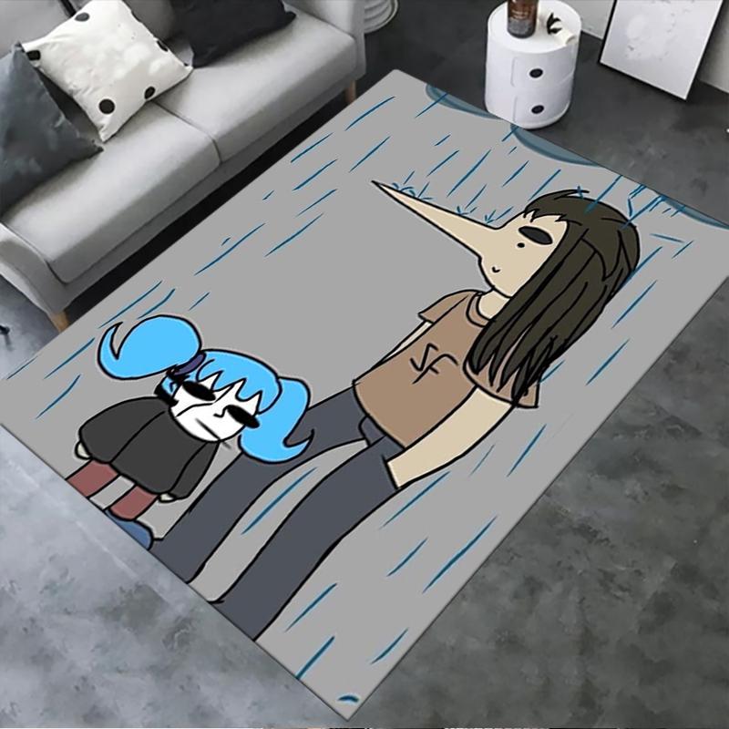 

2025 New sally face Carpet Rug for Living Room Bedroom Home Sofa Decoration,Kids play Non-slip Floor Mat139 40x60cm( 15x23in )