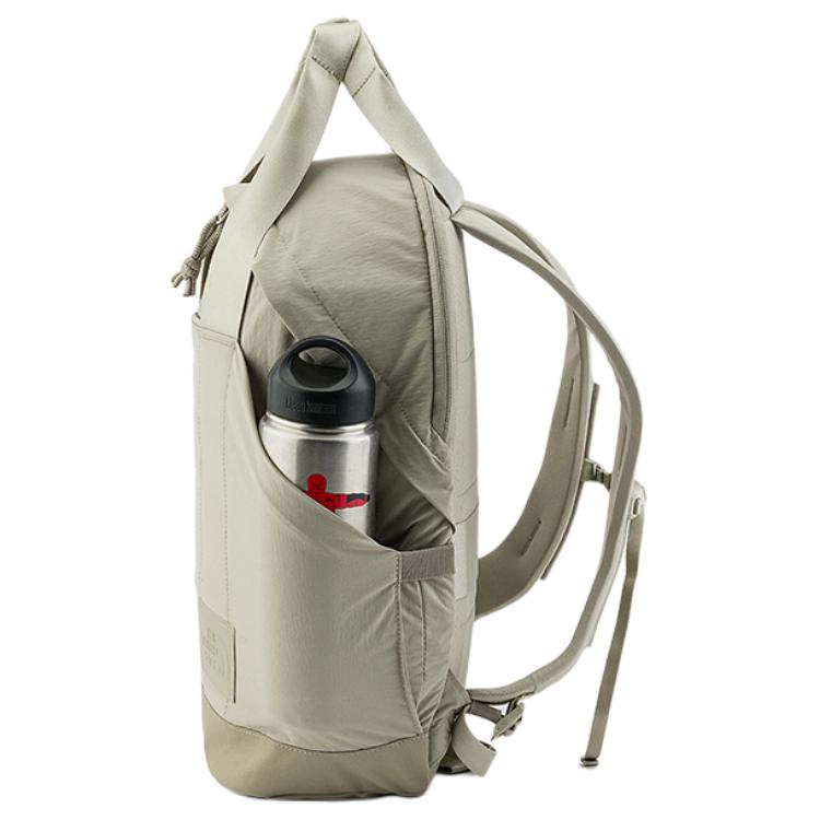 The North Face 20L Unifarbener Mode-Rucksack mit Reißverschluss Damenrucksack Lehmgrau NF0A81DT-1I4