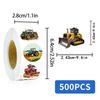 500PCS Cartoon Tractor Roll Stickers Skateboard Art Picture Laptops Graffiti PVC Waterproof Aesthetic Community Dormitory Sticke