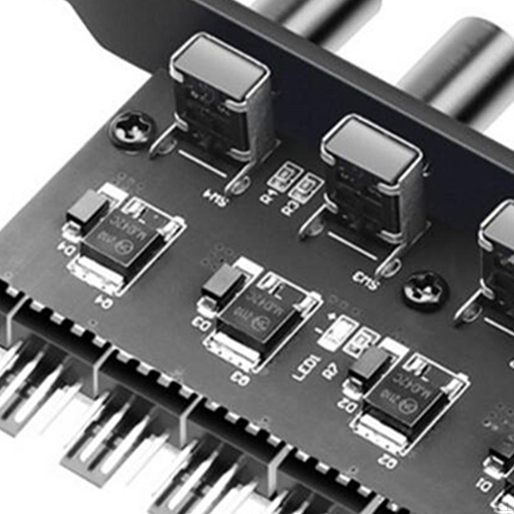 Cooling , 4 Knob Controller, 12V Practical 8 for Chassis Computers Adapter