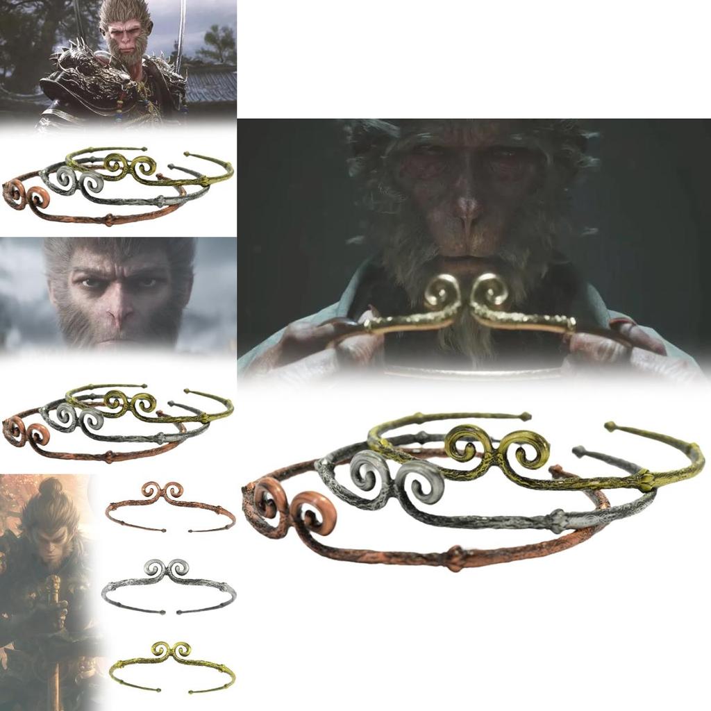Exquisite Alloy Gold Wukong Staff Decorative Prop Perfect For Home And Office Decor
