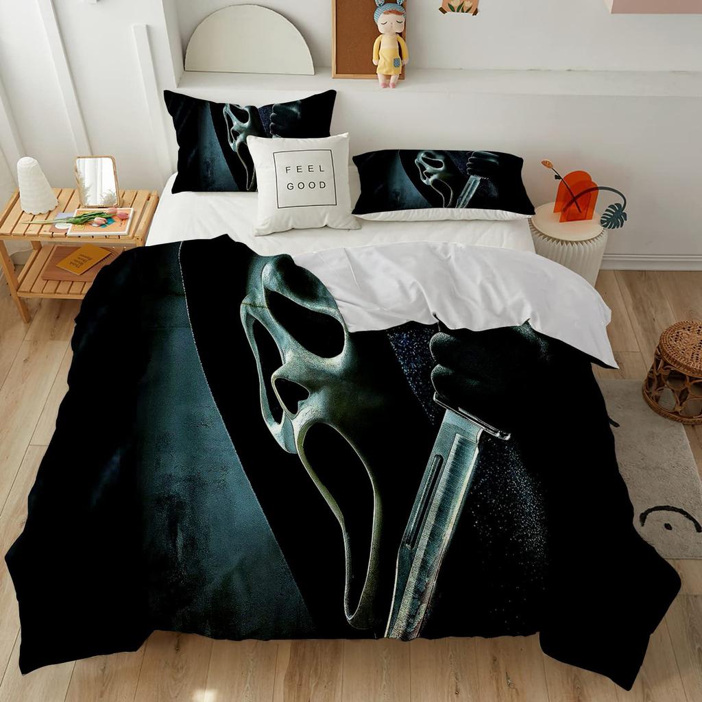 Horror Room Decorative Bedding Three-Piece Quilt Cover