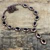 Collier en onyx noir facetté cuivre électroformé chaîne réglable collier pierre gemme bijoux en cuivre fait main collier pierre de naissance cadeau de mariage