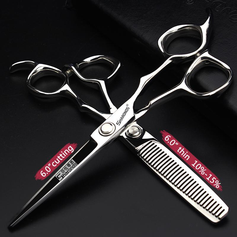 5/6/6.5/7/7.5 Inch Professional Hairdressing Scissors Japan 440C Hairdreser Scissors Barber Shears Set Cutting Thinning Haircut