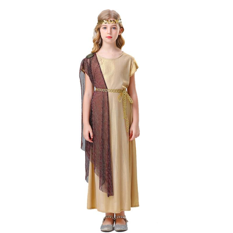 

Хэллоуин новая ролевая Муза Клеопатра детский взрослый костюм для выступления родитель-ребенок 150CM