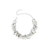 Personality Exaggeration Fashion Geometry Crystal Beaded for Women New Luxury Temperament Shiny Zircon Choker Chain Jewelry Gift