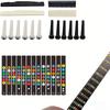 72Pcs Guitar Repair Tool Kit with Strings Picks Storage Case String Guard Pen Bridge Pins Nut Files Hex Wrenches for Guitar
