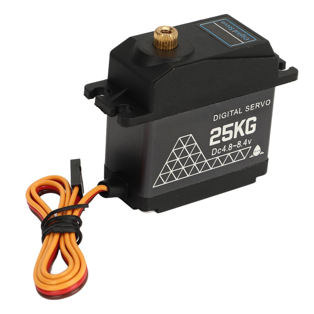 RC Digital Servo 25kg DC 4.8?8.4V Double Ball Bearing Waterproof Digital Steering Servo for 110