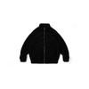 Winter Japanese Style Stand Collar Fleece Puffer Jacket Loose Fit Casual Warm Coat Teens