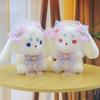 Soft Adorable Rabbit Plush Animal With Shell Ribbon For Childrens Idea Gift