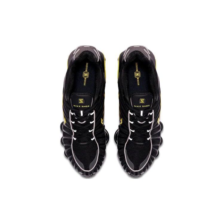 Nike Shox TL Black Dynamic Yellow Men Sneakers Metallic-Silver CN0151-002
