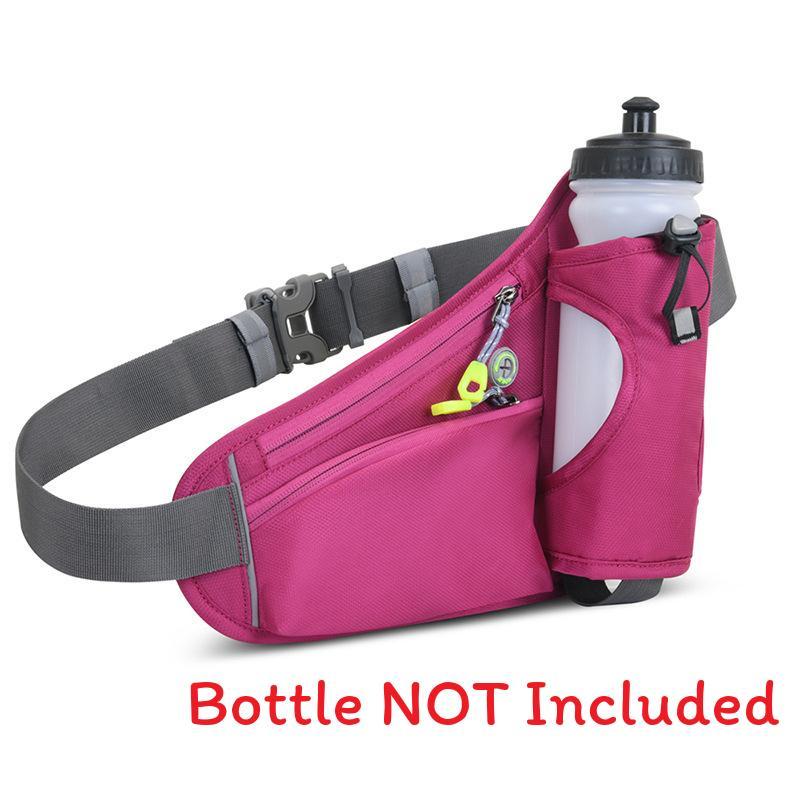 Outdoor Sports Waist Bag With Water Bottle Holder Waterproof Lightweight For Running And Cycling