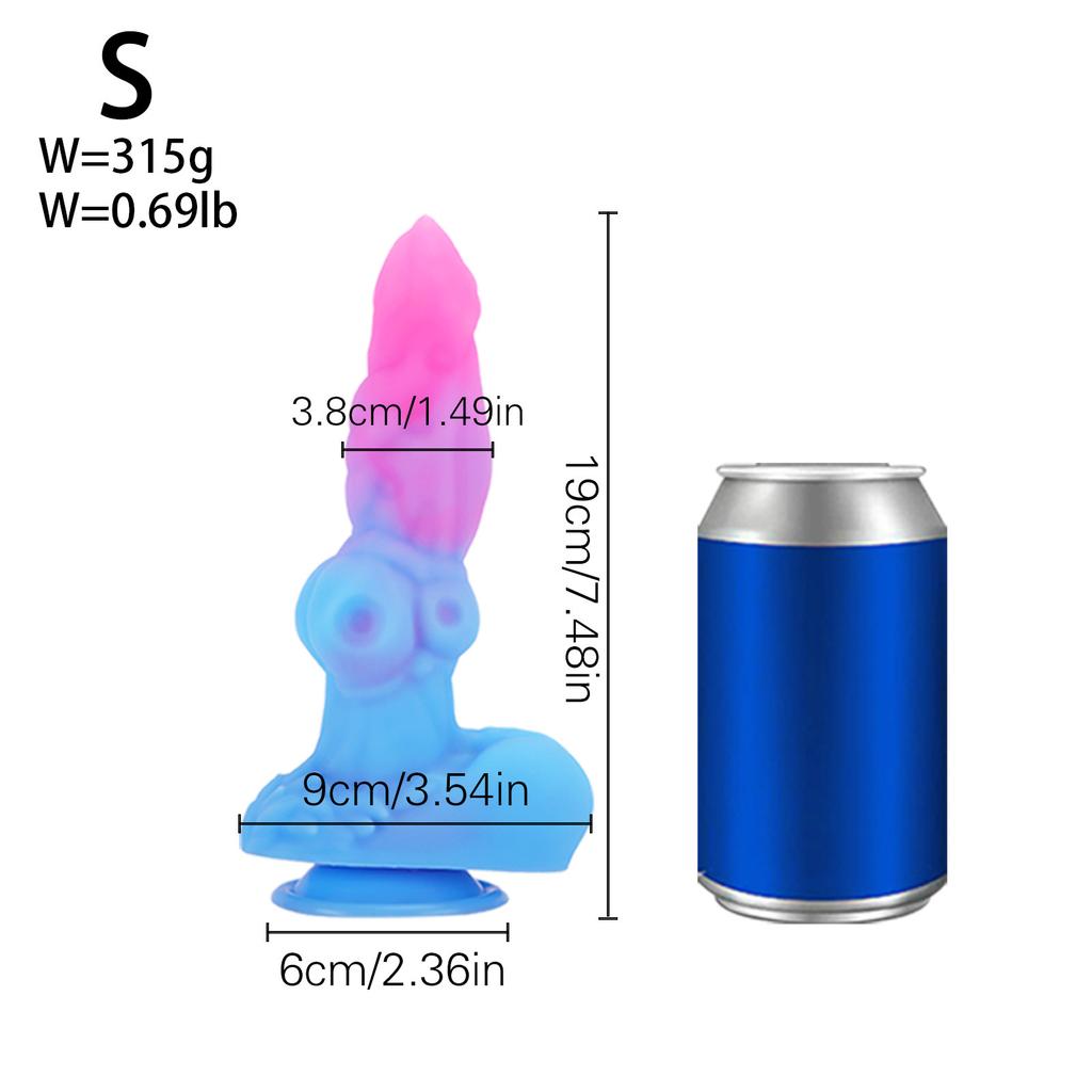 Mechanical Dog Penis Mixed Color Simulation Animal Dildo JJ Female Masturbation Special-Shaped Alternative Sex Toys