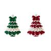 DIY Crochet Christmas Bell Ornament Kit (4/2/1PC), Handmade Santa Bell for Tree, Knitted Holiday Decoration