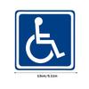 2-Pack Universal Car Stickers for Disabled Wheelchair; Vinyl Decals for Rear Windshield, Bumper, Trunk; With Sun Screen Feature