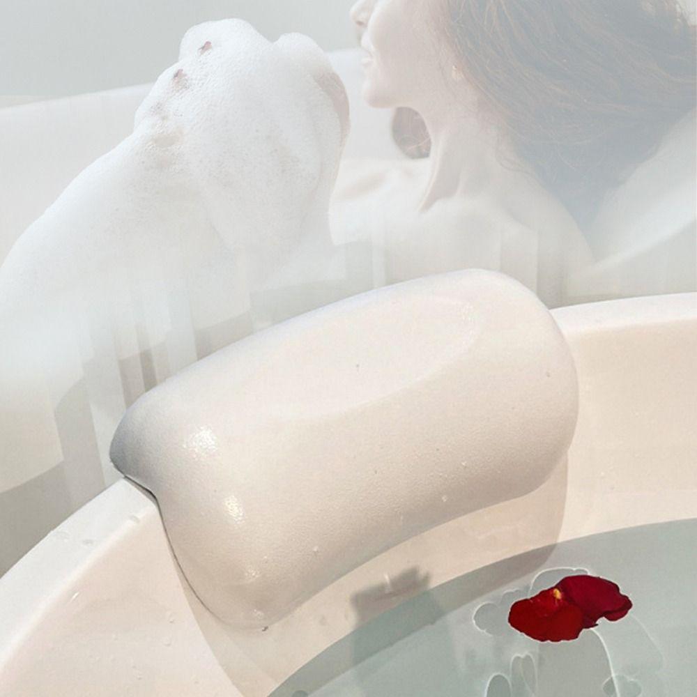 Cuscino Impermeabile per Bagno Ventose Cuscino Collo per Bagno Poggiatesta per Vasca da Bagno Bagno d'Hotel