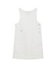 Covernat Woman Suspender Denim Dress Ivory