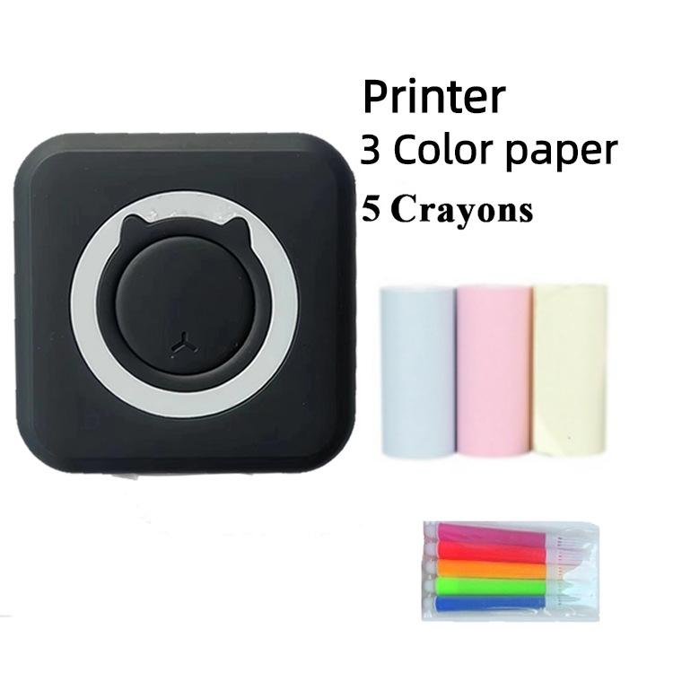 Bluetooth Connect 200dpi Tintenloser Aufkleberdrucker Fotoetiketten-Memo Tragbarer Handdrucker Mini-Mini-Mobildrucker