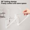 Foldable Wall-Mounted Washbasin Rack Multifunction Punch-Free Kitchen Bathroom Rack Basin Storage Rack Towel Hanging Holder