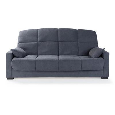 3-seater Sofa Bed - Grey Fabric - 17 Cm Mattress - L223 X D96 X H 103 Cm - MEGAN