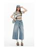 Women's Spring/Summer 2026 Light Blue Wide-Leg Jeans - Trendy, Slimming, Casual, and Fashionable.