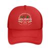 Holiday Aliens Whimsical  Inspired Festive Xenomorph Design Mesh Baseball Cap