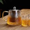 Thick glass teapot transparent large tea pot  tea maker stainless steel filter heat-resistant boiling and tea set Office TeaPot