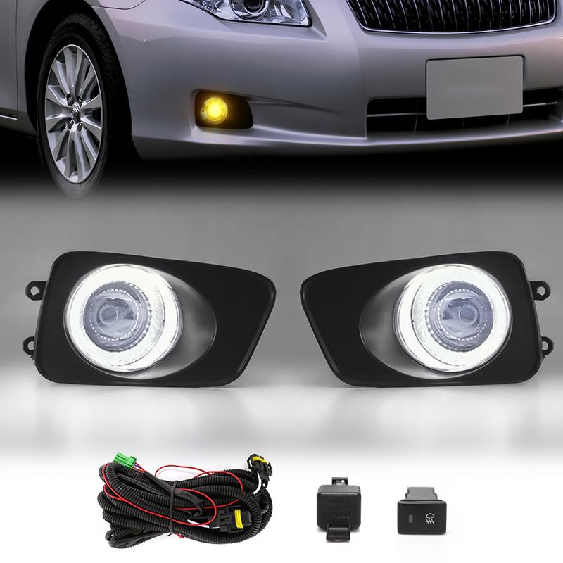 Led Fog Light for Toyota Corolla AXIO 2011 FIELDER 2007 DRL Daylight Daytime Running Lamps Wires Switch Relay White Yellow