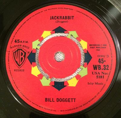 7inch Record BILL DOGGETT - (Let's Do) The Hully Gully Twist /  45WB32 Warner Bros. Re 1961 UK Rock Used