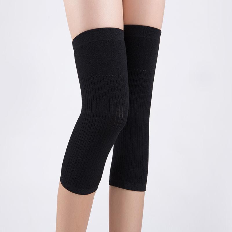 

Unisex Wool Knee Sleeves Fleece-Lined Knee Warmers Elderly Cold Protection Seamless in Air-Conditioned Rooms M