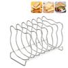 Bear-Shaped Toast Rack Stainless Steel 6-Slice Bread Holder For Air