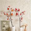 6 Fruits Artificial Pomegranate Branches Realistic Plastic Simulation Pomegranate Fruit Handmade Fake Plants Wedding Party Decor