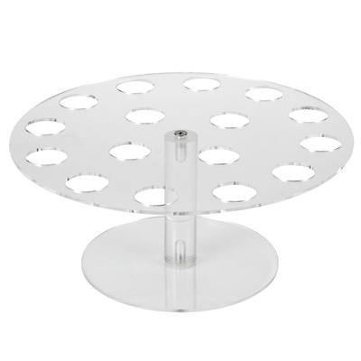 16 Holes Clear Acrylic Ice Cream Rack Cone Holder Display Stand for Home Kitchen Party Supplies