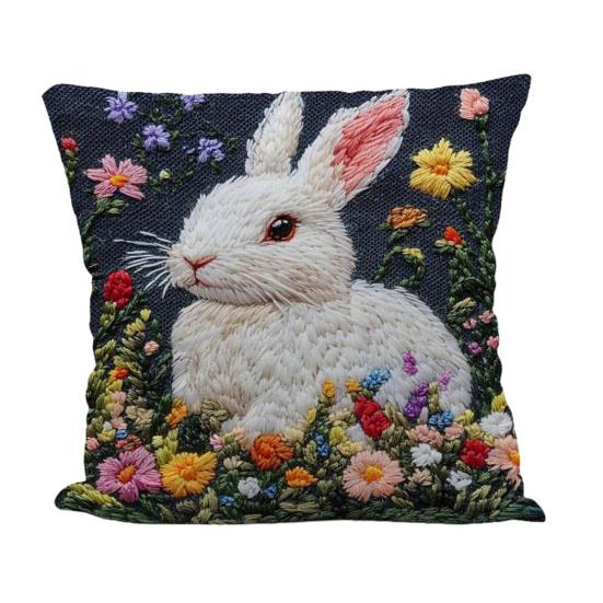 Pillow Cover Squealing Goat Donkey Rabbit Puppy Alpaca Print Cushion Case Sofa Bed Pillowcase Bedroom Dorm Home Decor